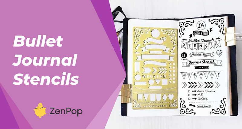 Creative Bullet Journal Stencil Stencil Design For Planners Bullet